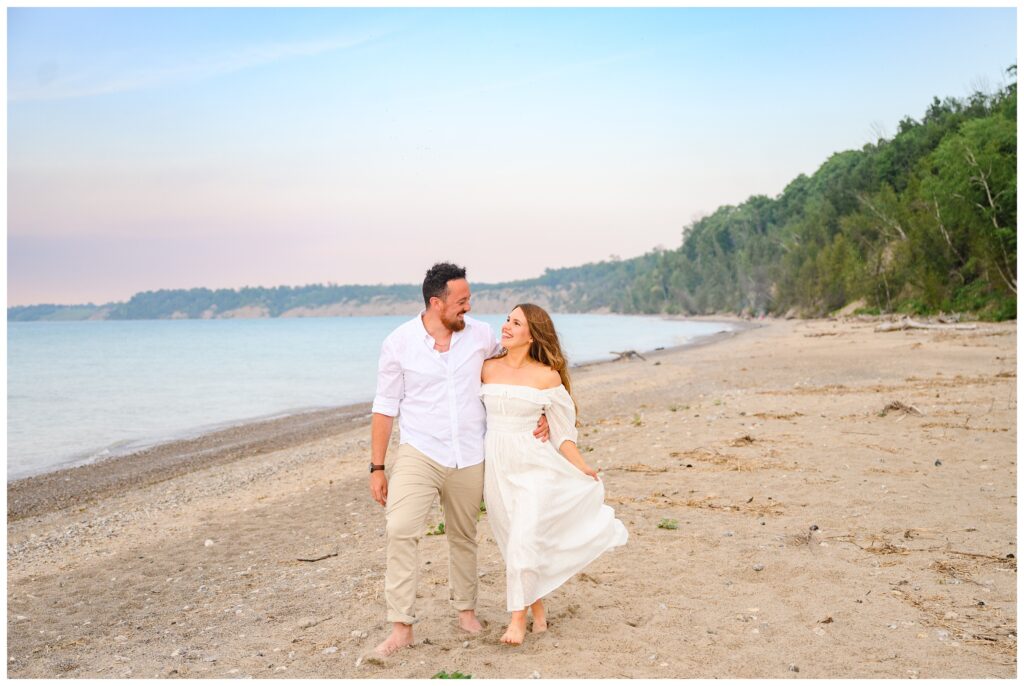 Aiden Laurette Photography | A dreamy engagement session at goderich beach