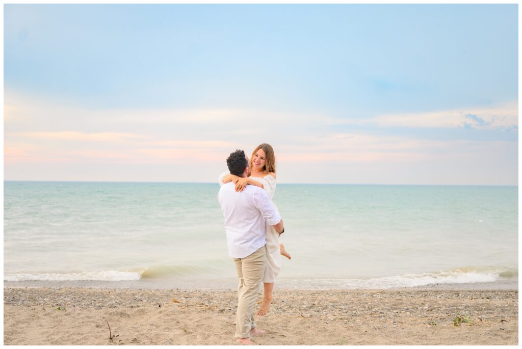 Aiden Laurette Photography | a dreamy engagement session at goderich beach