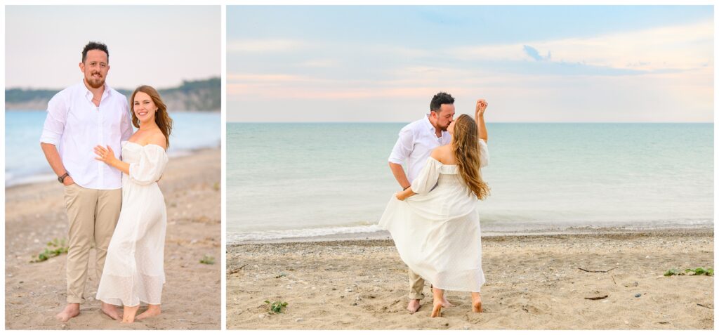 Aiden Laurette Photography | a dreamy engagement session at goderich beach