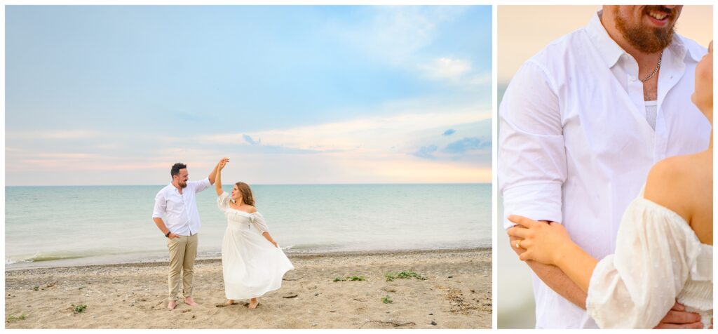 Aiden Laurette Photography | a dreamy engagement session at goderich beach