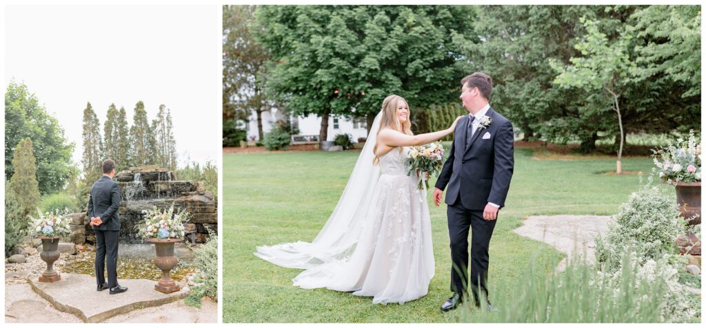 Aiden Laurette Photography | bride and groom's first look