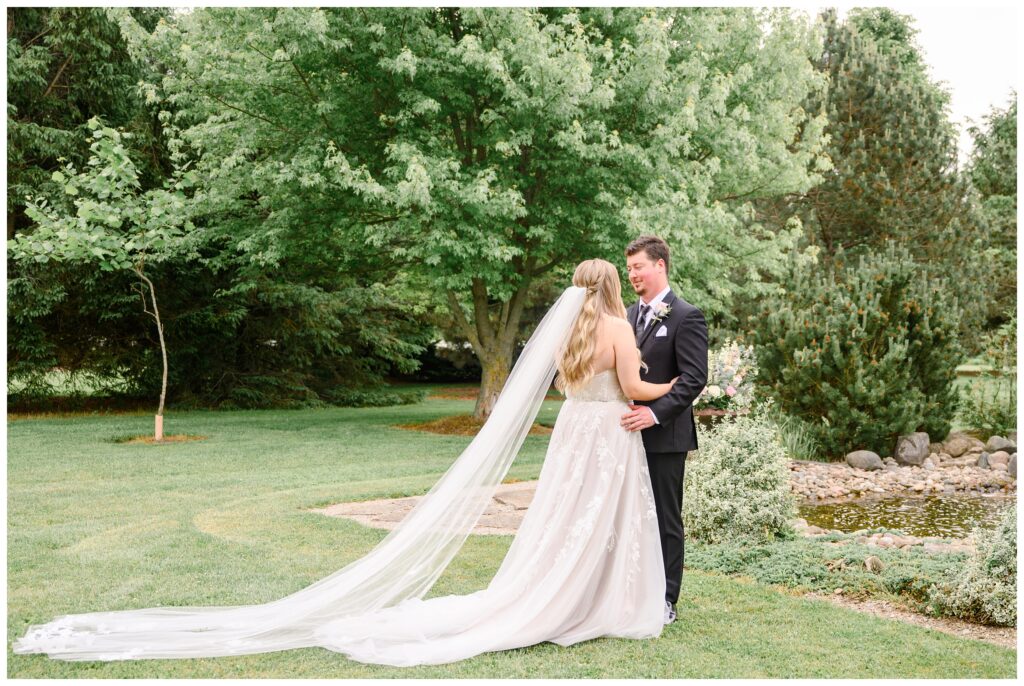 Aiden Laurette Photography | bride and groom's first look