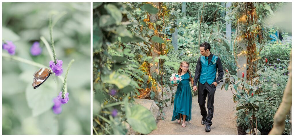 Aiden Laurette Photography | A Romantic Wedding at the Butterfly Conservatory