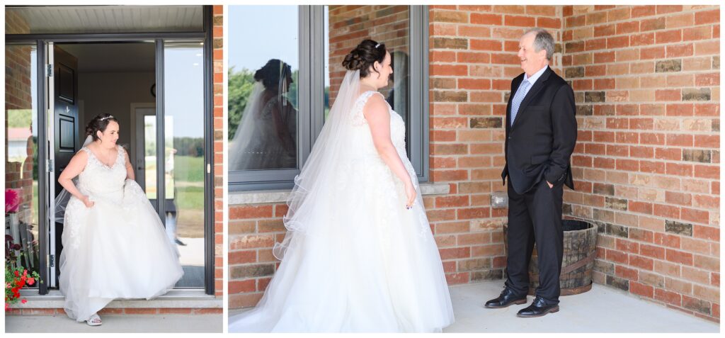 Aiden Laurette Photography | bride's first look with her father