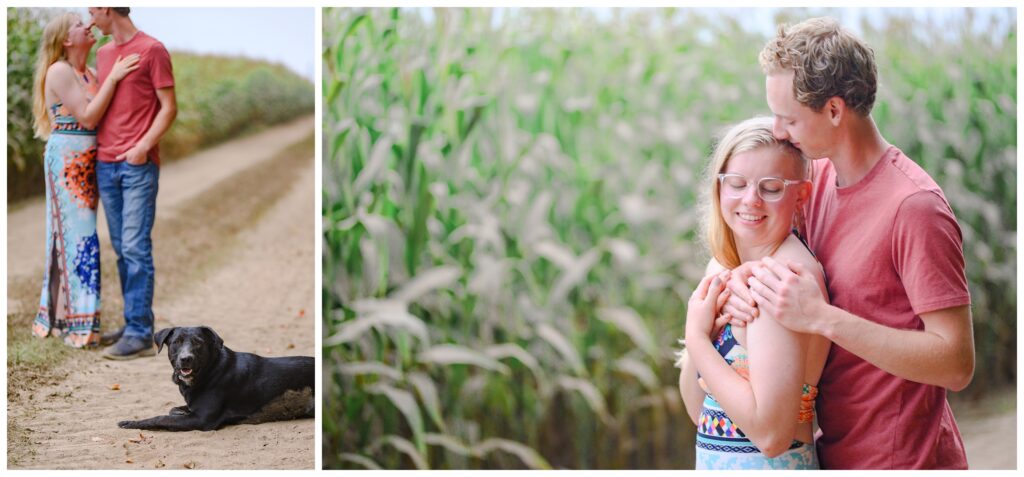 Aiden Laurette Photography | couple poses with dog