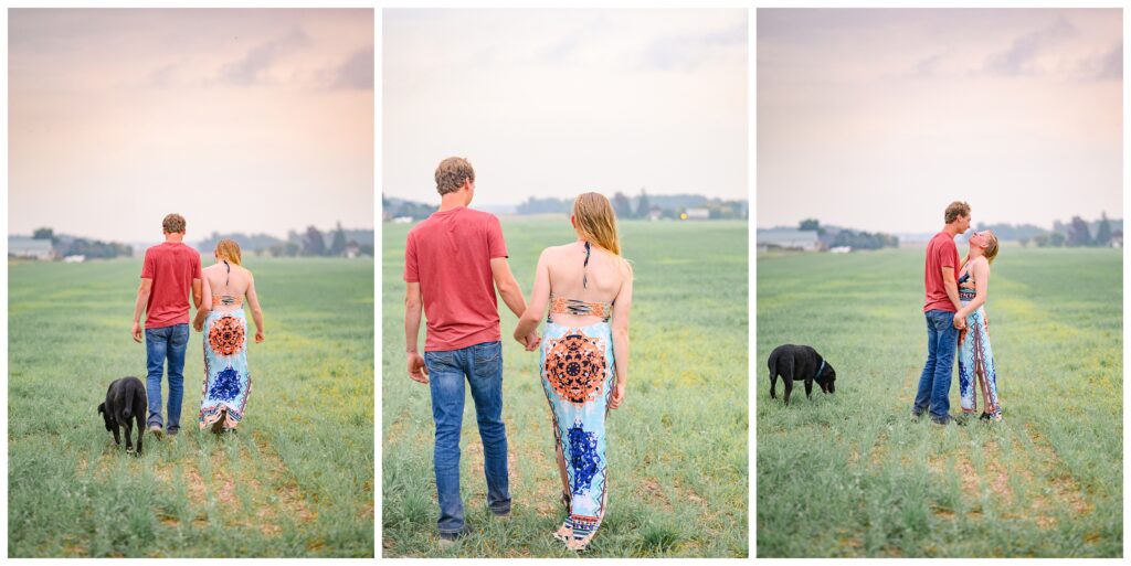 Aiden Laurette Photography | couple poses with dog