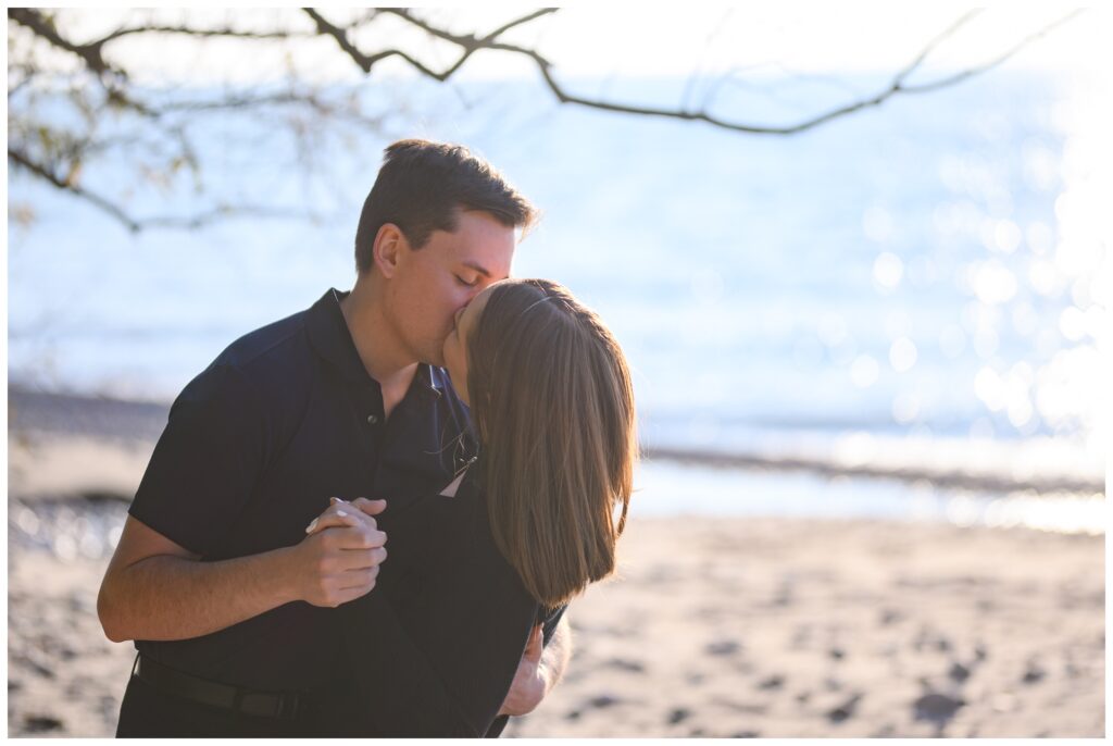 Aiden Laurette Photography | couple poses on beach