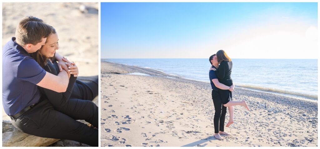 Aiden Laurette Photography | couple poses on beach