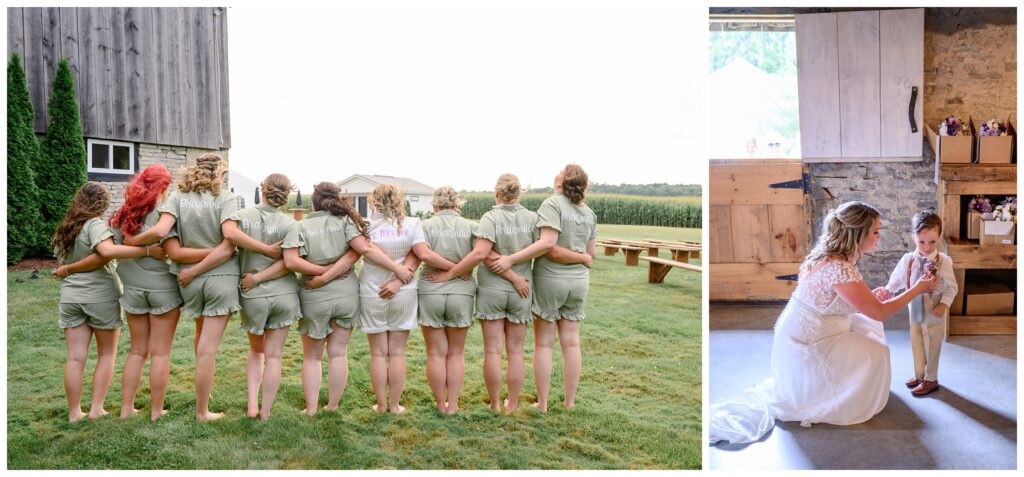 Country View Weddings | Ontario Wedding Photographer| Wedding party Getting ready