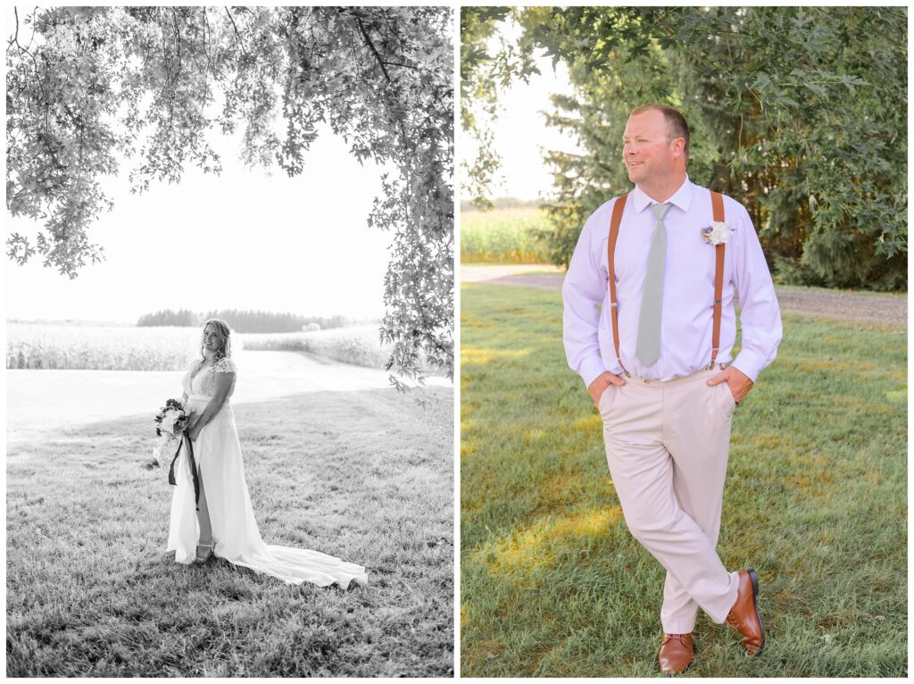 Country View Weddings | Ontario Wedding Photographer| Bride and groom Getting ready